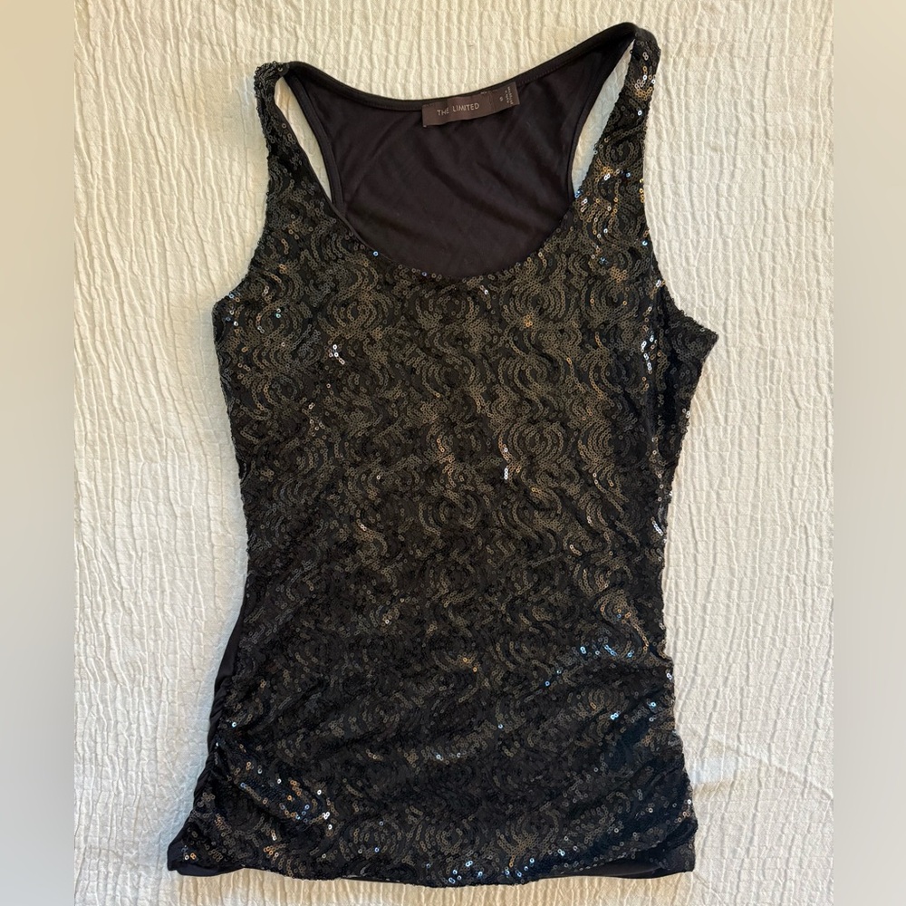 The Limited Black Sequin Women's Top